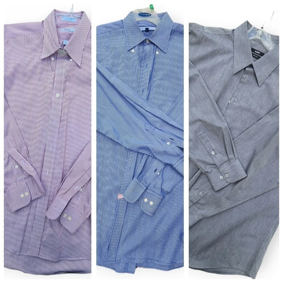 Set of 3 Long Sleeve Button Down Collar shirts size XL - Picture 1 of 11